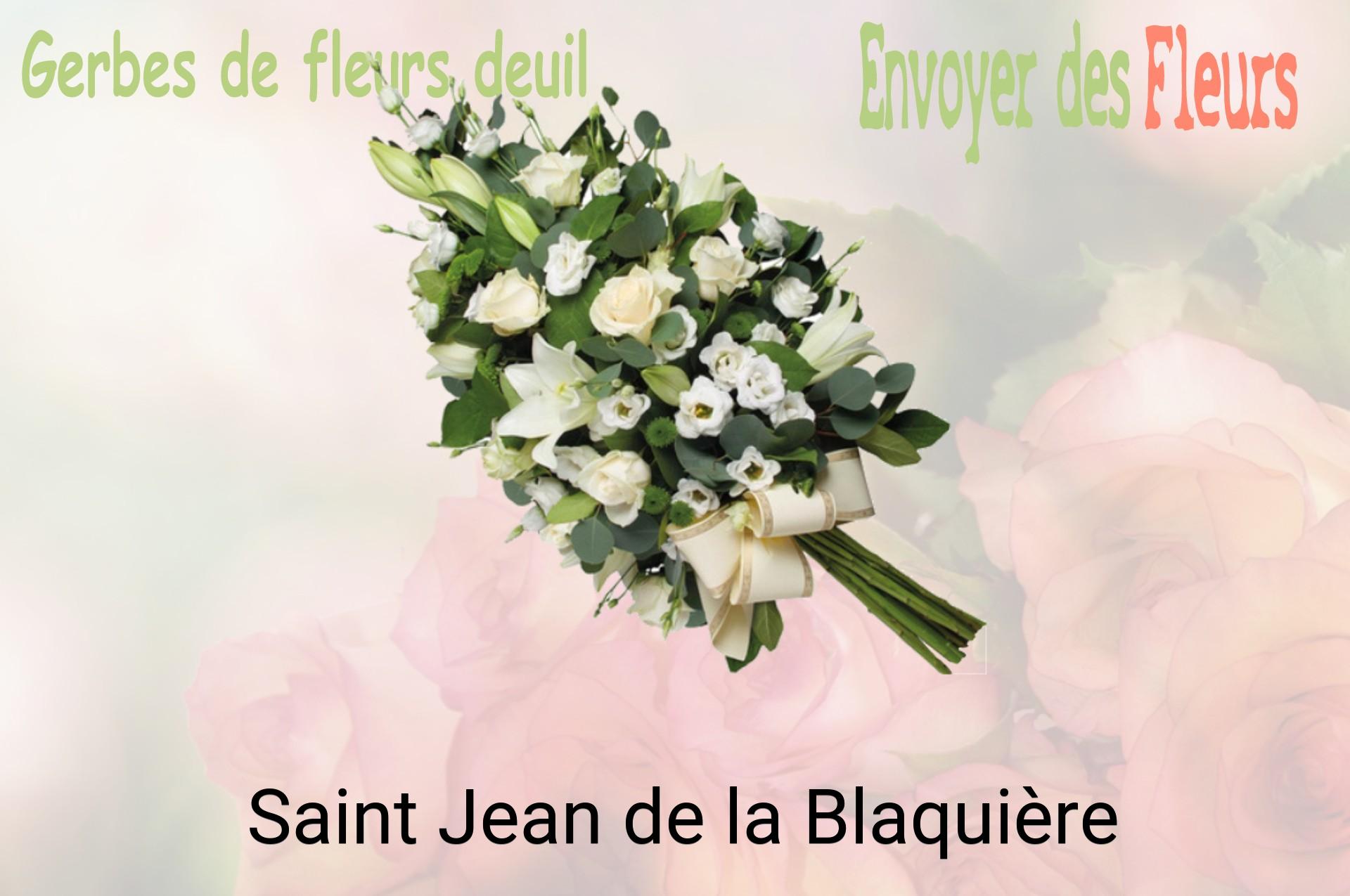 Gerbe de fleurs de deuil livrée à Saint-Jean-de-la-Blaquière